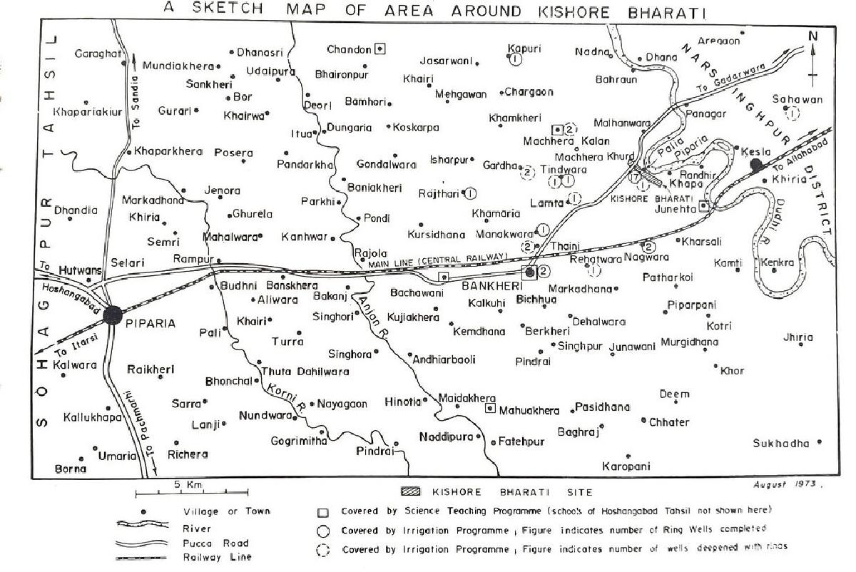 Map of Area around Kishore Bharati